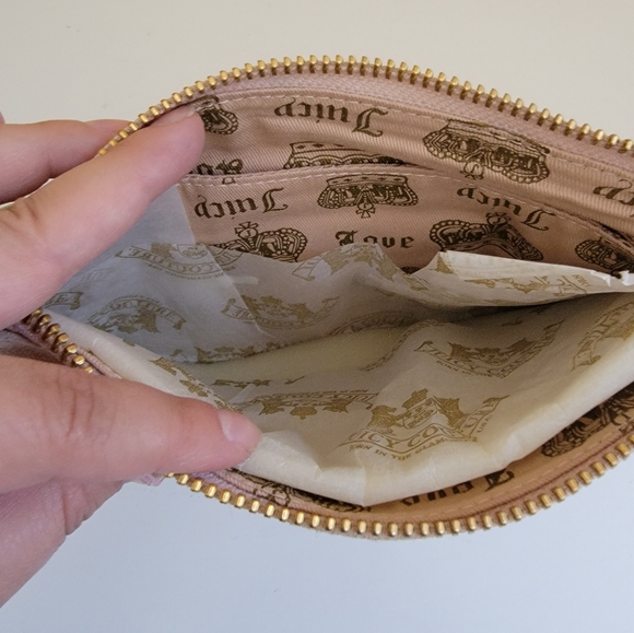 Y2K Juicy Couture Suede Damsel Polka-dot Wristlet - Picture 5 of 5